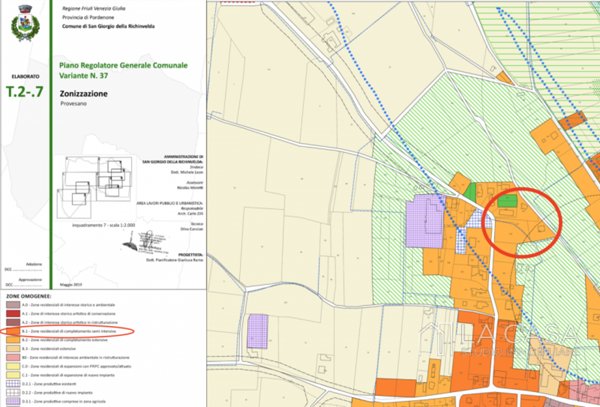 terreno edificabile in vendita a San Giorgio della Richinvelda in zona Provesano