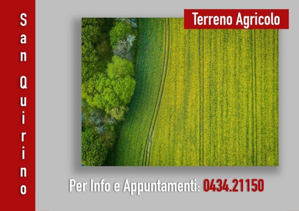 terreno agricolo in vendita a San Quirino