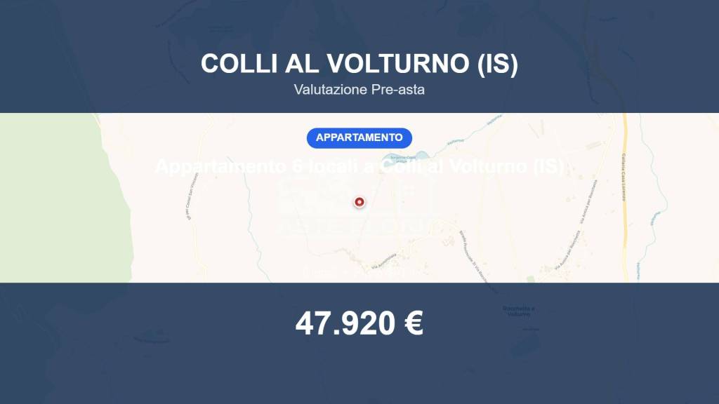 appartamento in vendita a Colli a Volturno