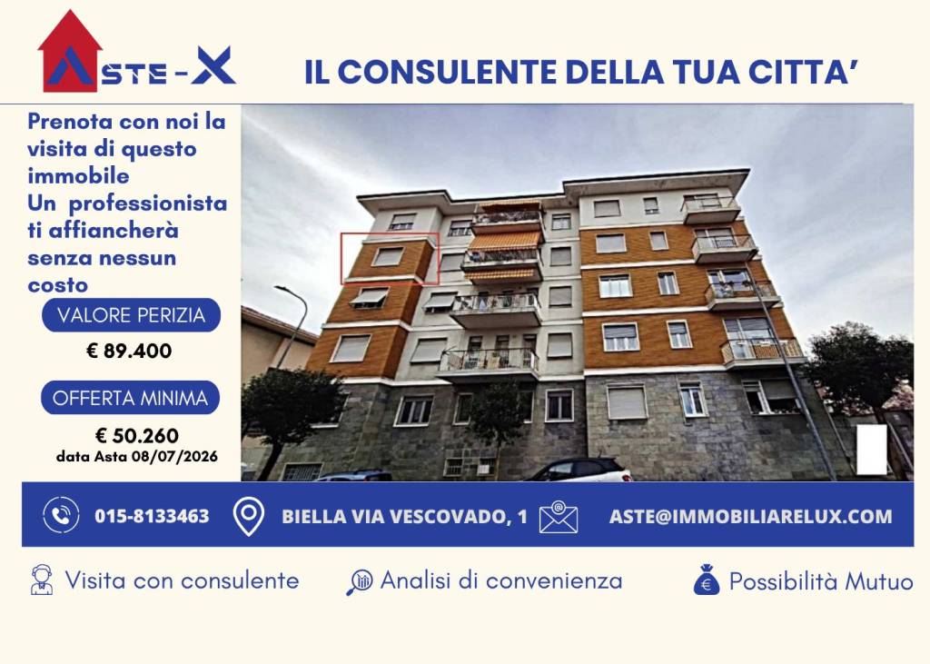 appartamento in vendita a Biella in zona Chiavazza