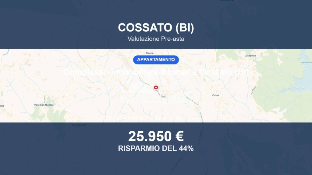 appartamento in vendita a Cossato in zona Ronco