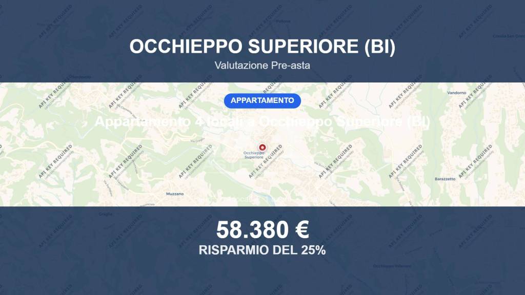 appartamento in vendita ad Occhieppo Superiore in zona Villa