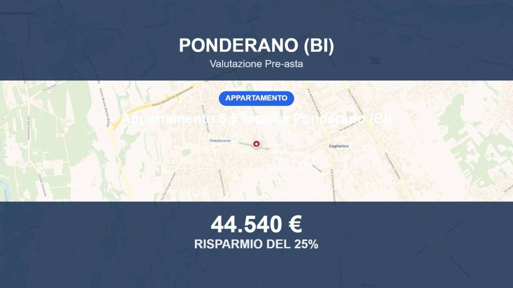 appartamento in vendita a Ponderano