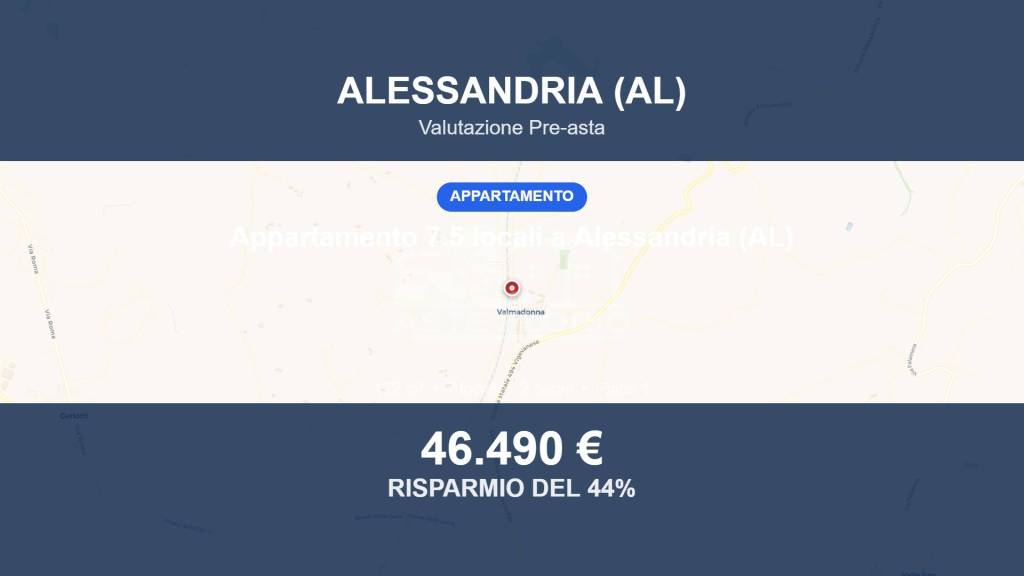 appartamento in vendita ad Alessandria in zona Valmadonna