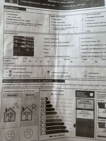 appartamento in vendita a Castellazzo Bormida