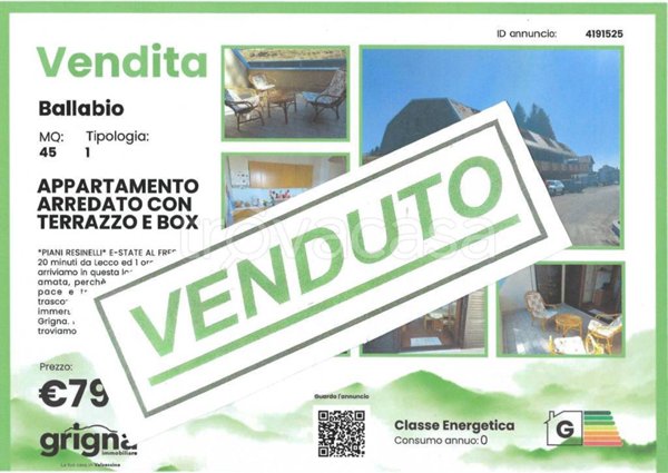 appartamento in vendita a Ballabio