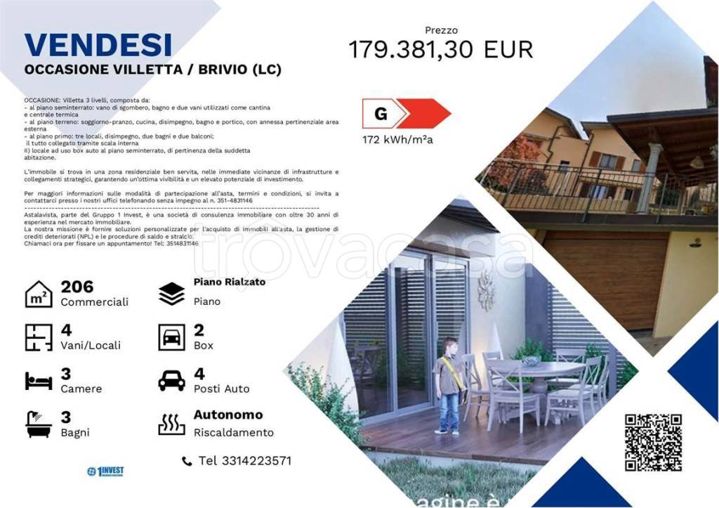 appartamento in vendita a Brivio