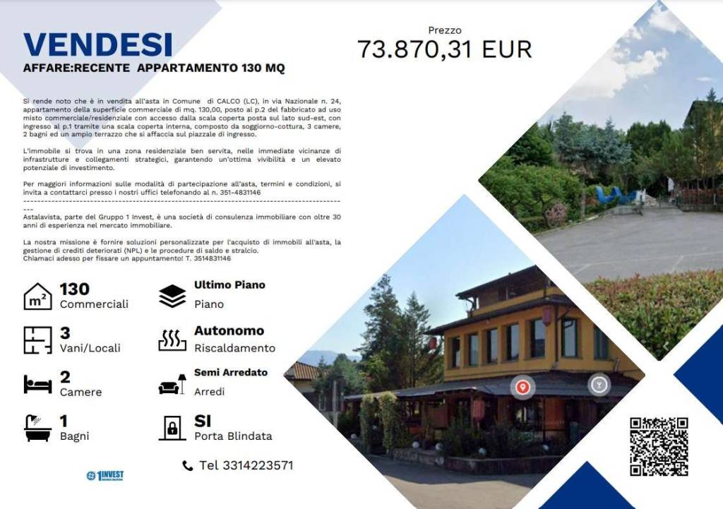 appartamento in vendita a Calco