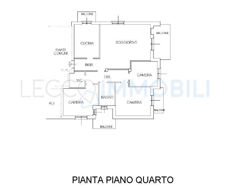 appartamento in vendita a Calolziocorte in zona Pascolo
