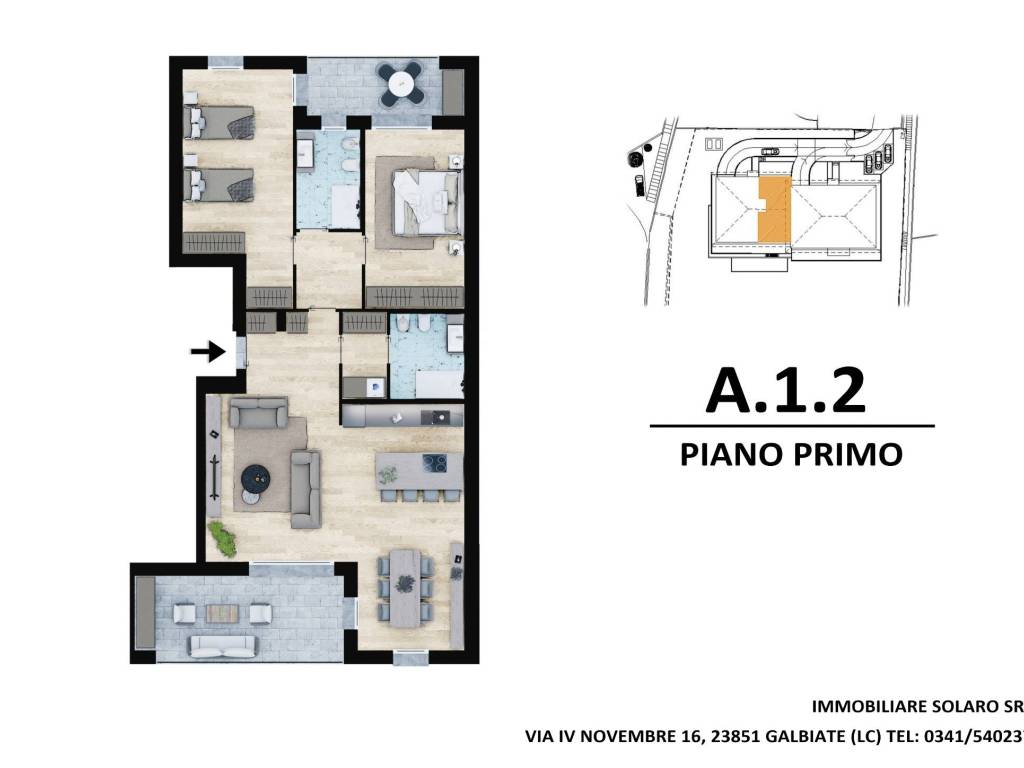 appartamento in vendita a Galbiate