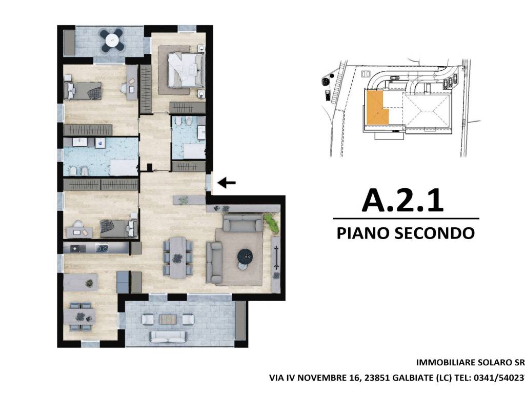 appartamento in vendita a Galbiate