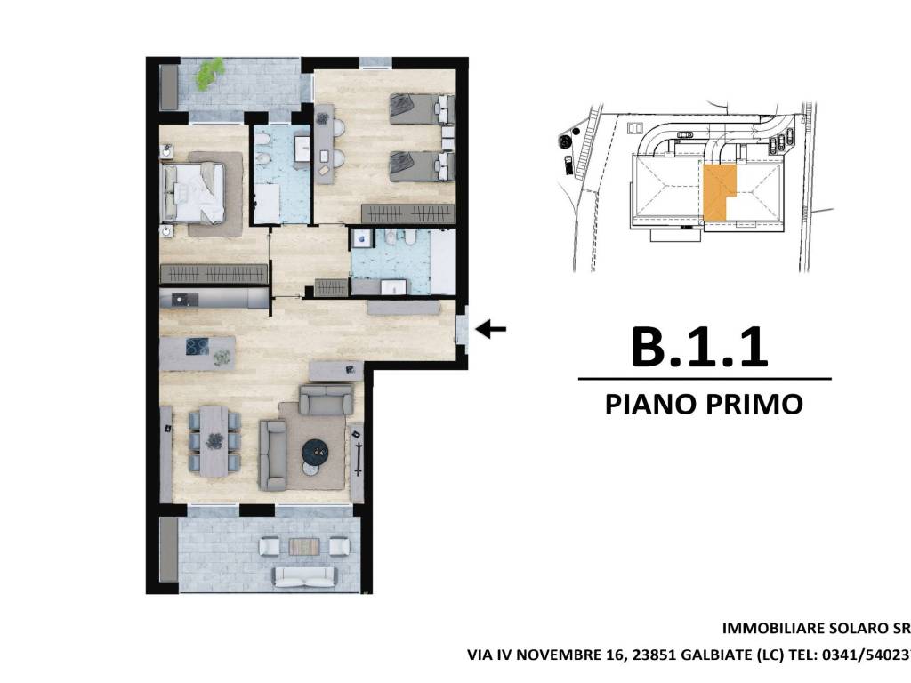 appartamento in vendita a Galbiate