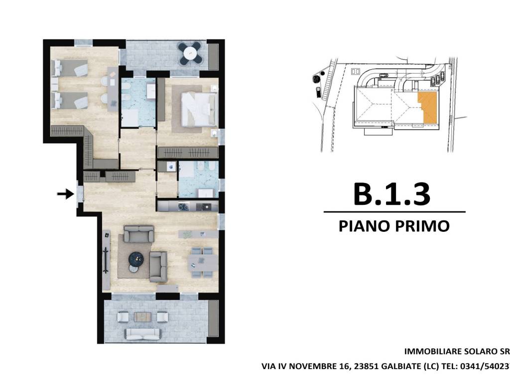 appartamento in vendita a Galbiate