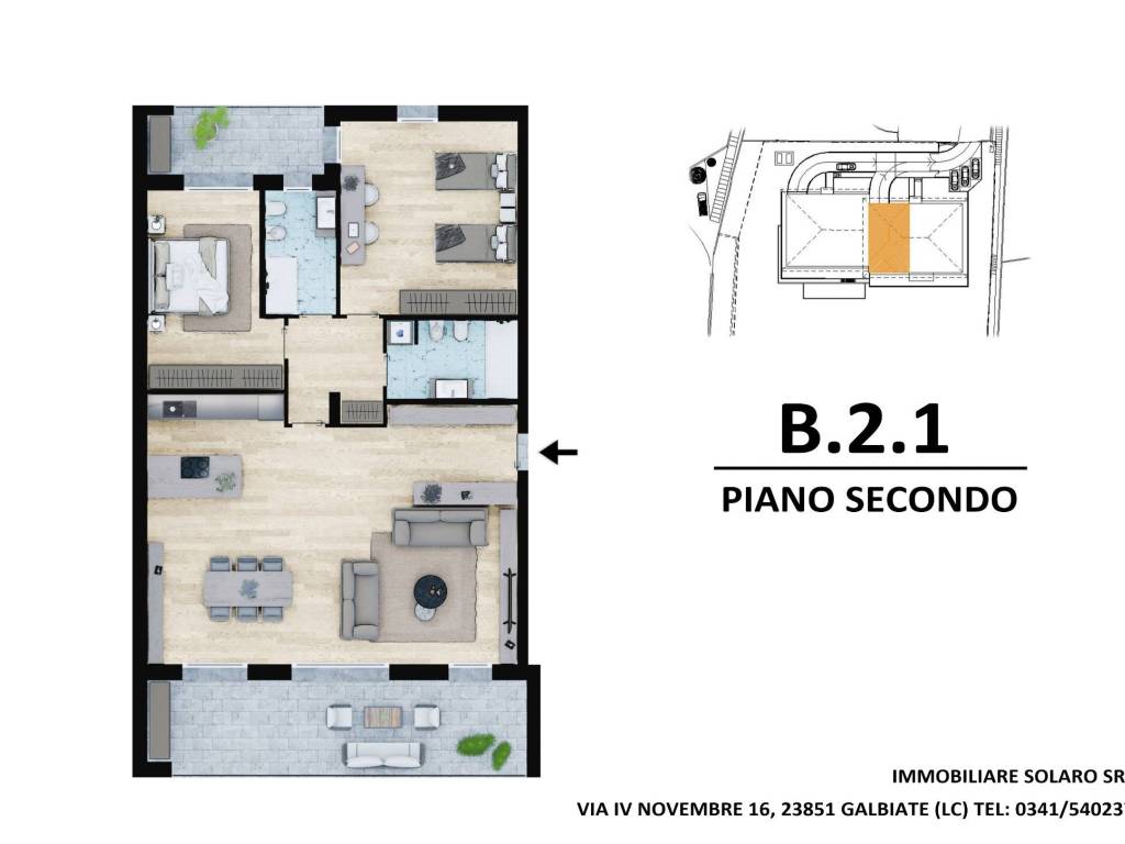 appartamento in vendita a Galbiate