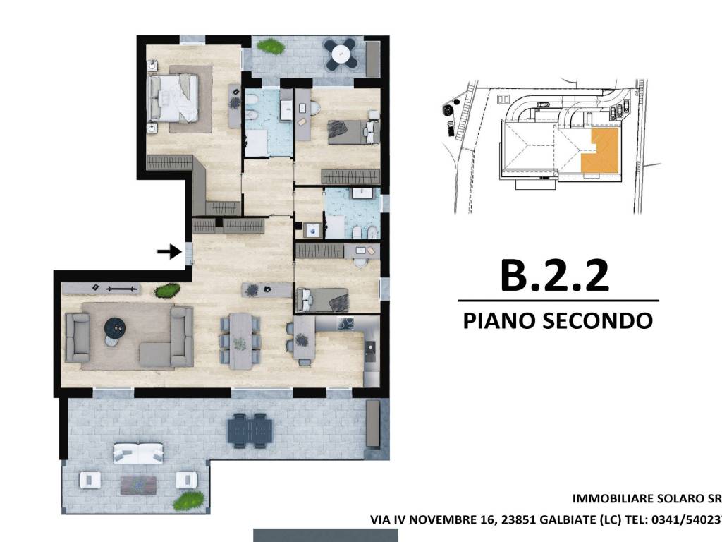 appartamento in vendita a Galbiate