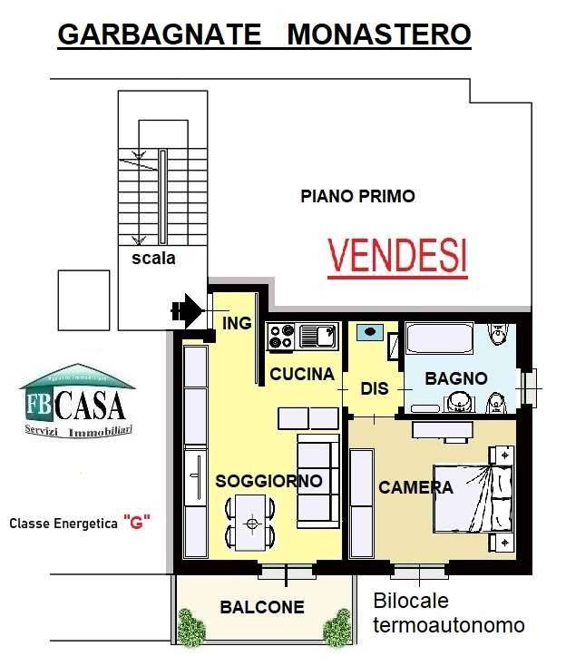 appartamento in vendita a Garbagnate Monastero