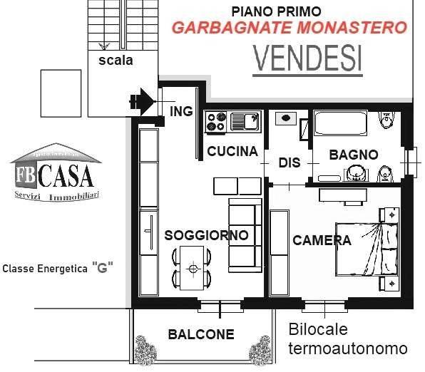 appartamento in vendita a Garbagnate Monastero