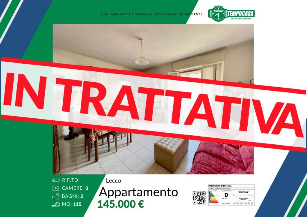 appartamento in vendita a Lecco in zona Caleotto