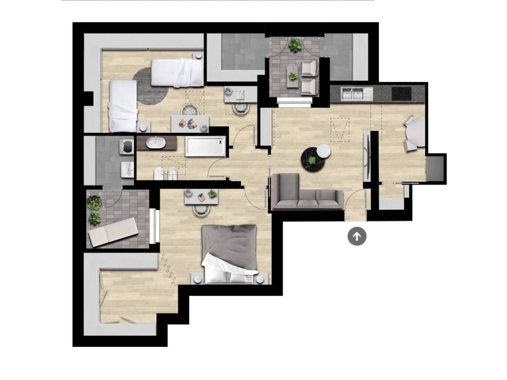 appartamento in vendita a Lecco in zona Pescarenico