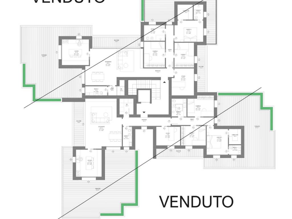 appartamento in vendita a Lomagna