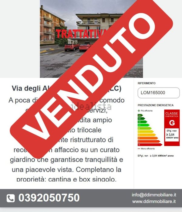 appartamento in vendita a Lomagna