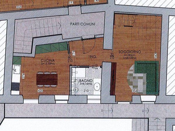 appartamento in vendita ad Oggiono