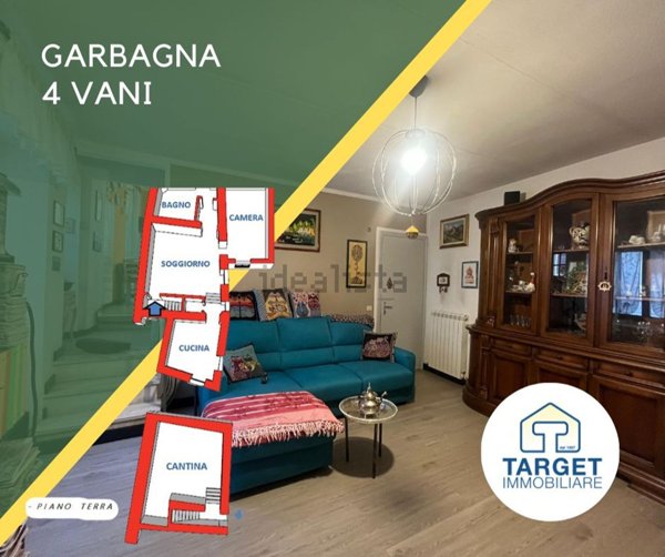 appartamento in vendita a Garbagna in zona Chiapussaia