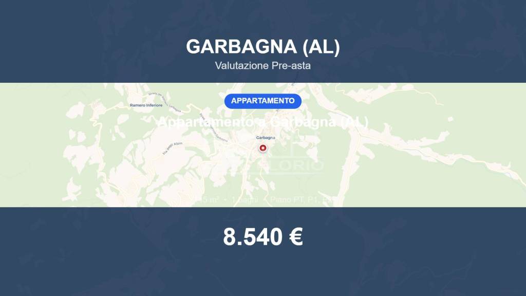 appartamento in vendita a Garbagna in zona Chiapussaia
