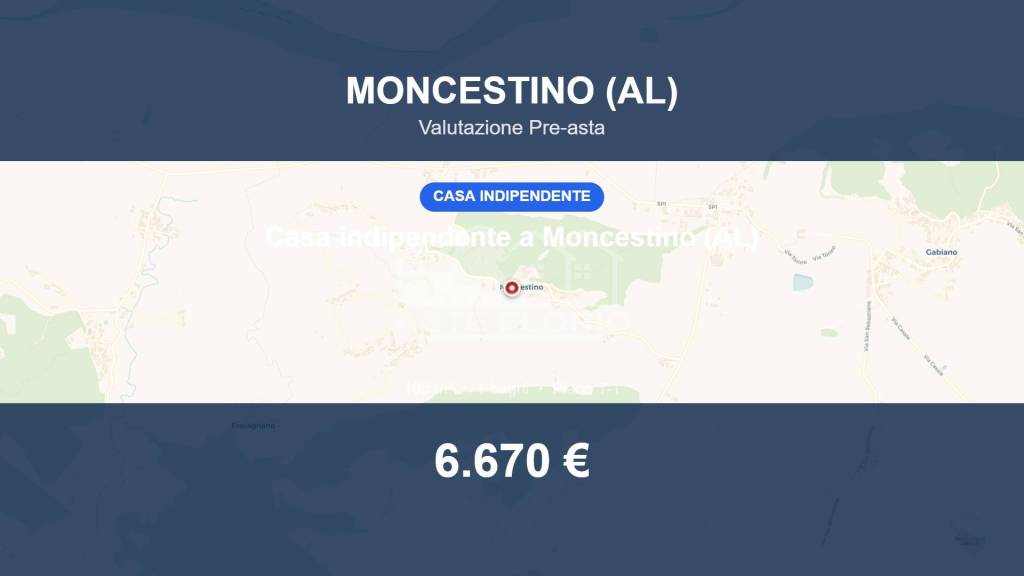 casa indipendente in vendita a Moncestino in zona Cignaretto
