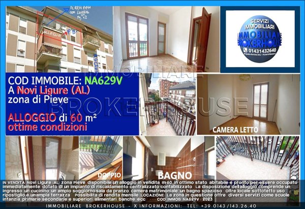appartamento in vendita a Novi Ligure in zona Merella