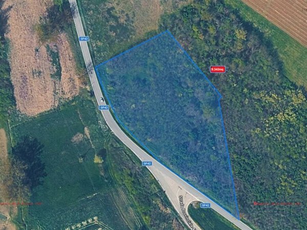 terreno agricolo in vendita ad Ottiglio in zona Moleto