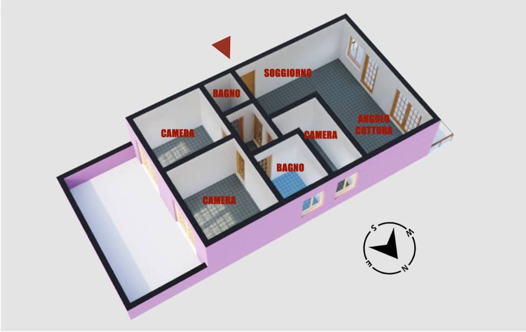 appartamento in vendita ad Ovada in zona Costa