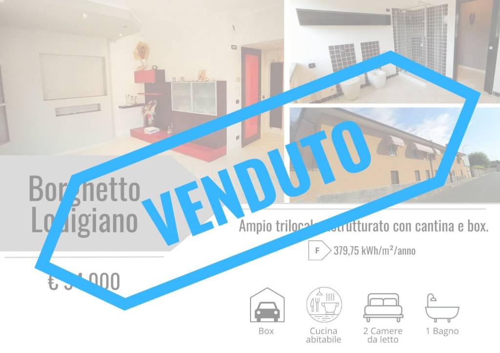 appartamento in vendita a Borghetto Lodigiano
