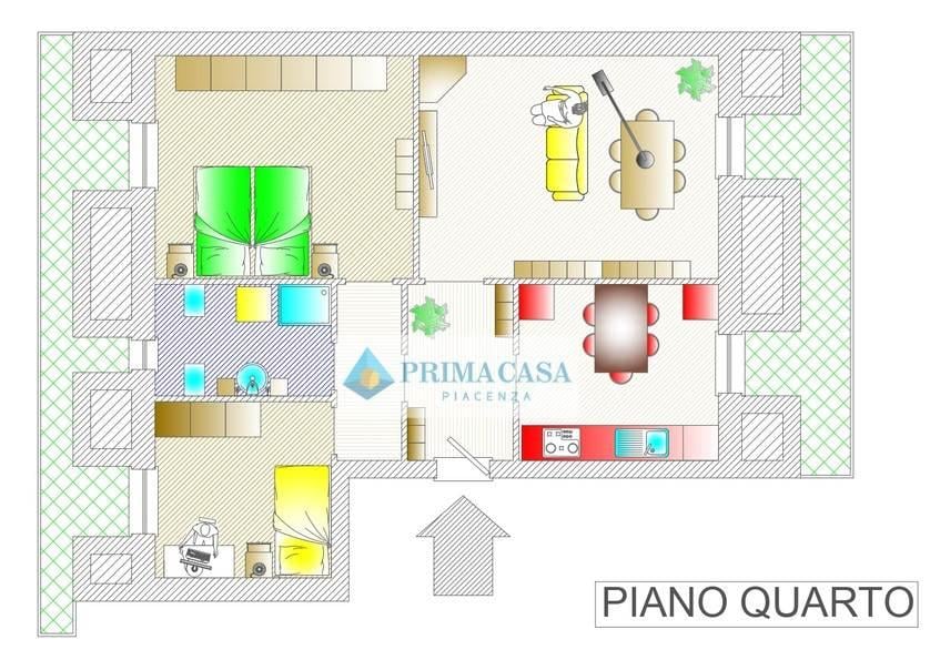 appartamento in vendita a Casalpusterlengo