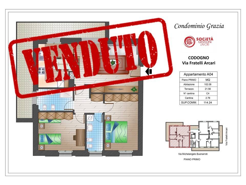 appartamento in vendita a Codogno