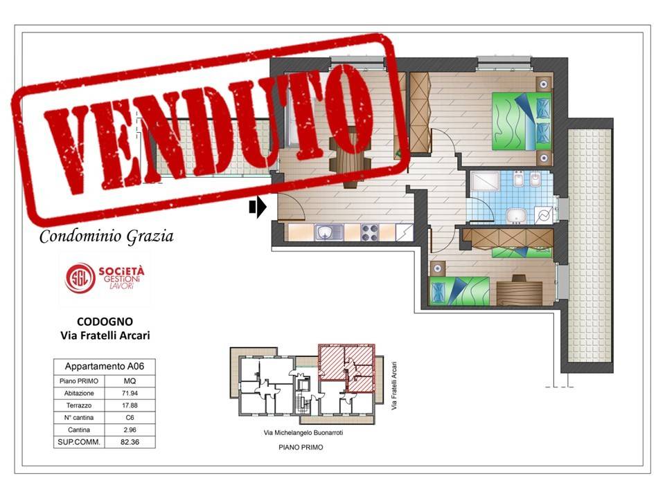 appartamento in vendita a Codogno