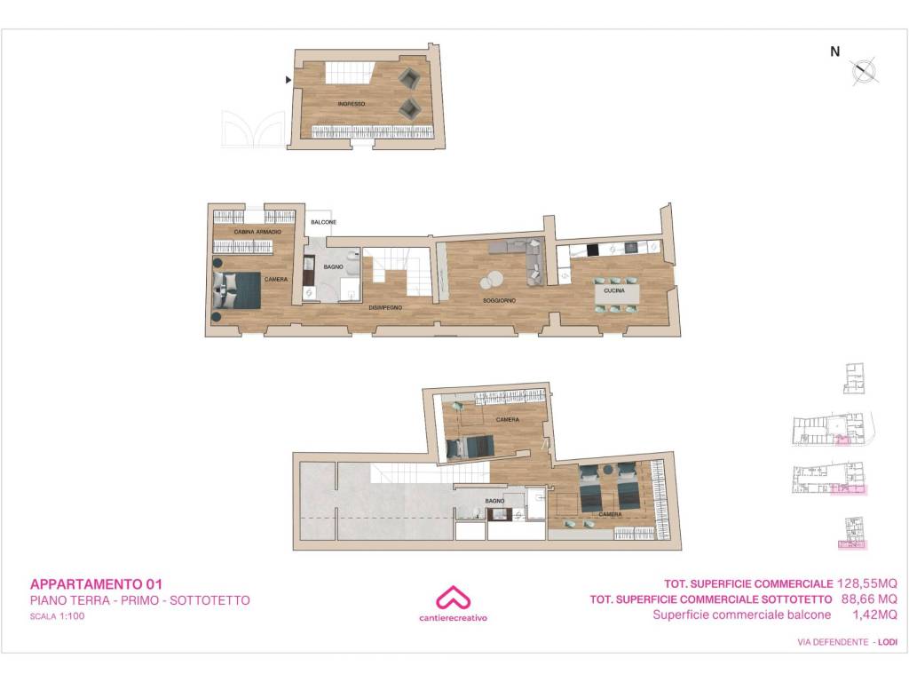 appartamento in vendita a Lodi in zona Città Bassa