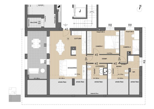 appartamento in vendita a Lodi in zona Paderno