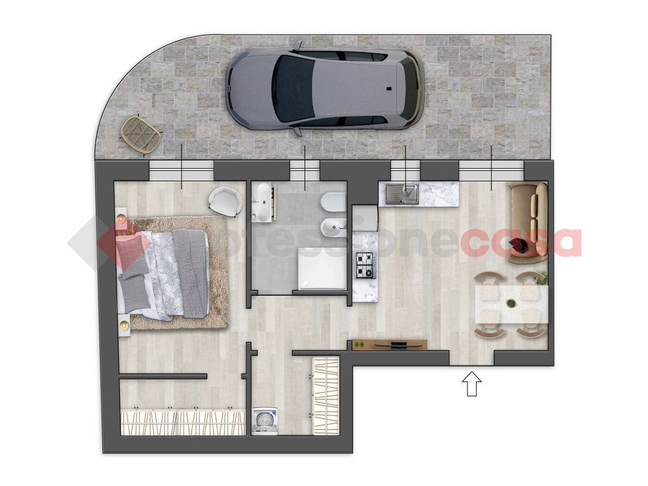 appartamento in vendita a Lodi in zona Paderno