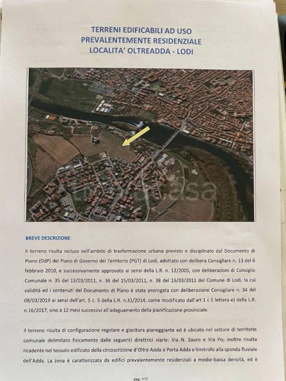 terreno edificabile in vendita a Lodi in zona Città Bassa