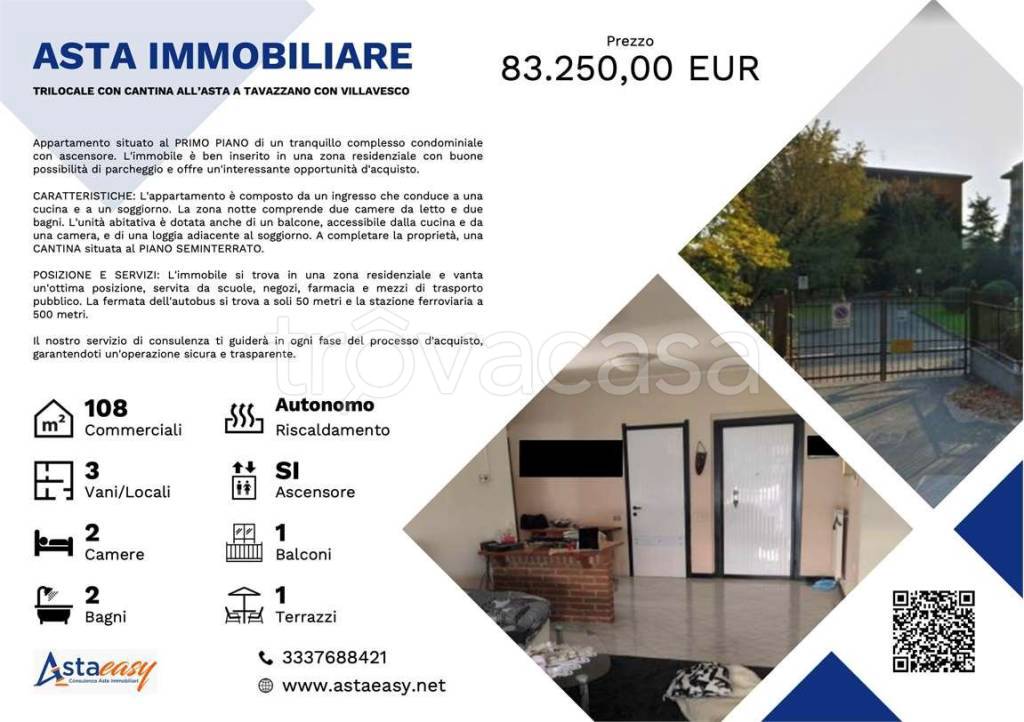 appartamento in vendita a Tavazzano con Villavesco