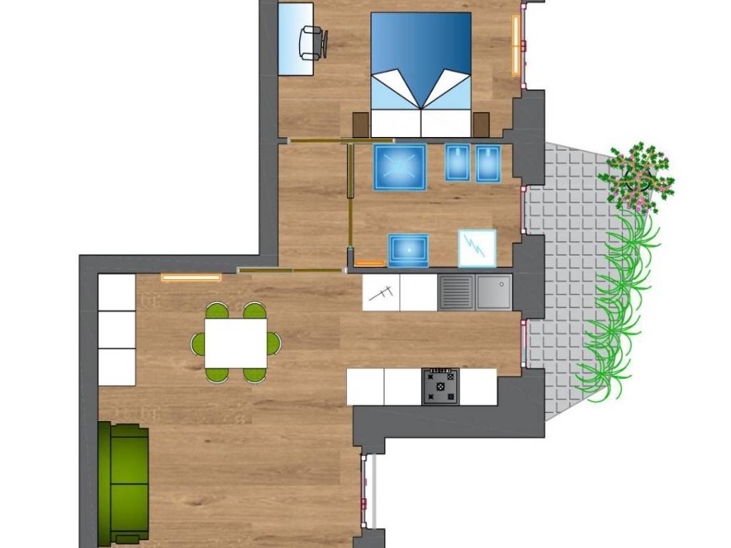 appartamento in vendita a Tortona in zona Oasi