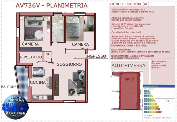 appartamento in vendita a Vignole Borbera