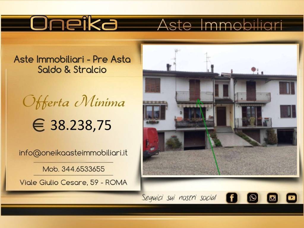 appartamento in vendita a Villalvernia