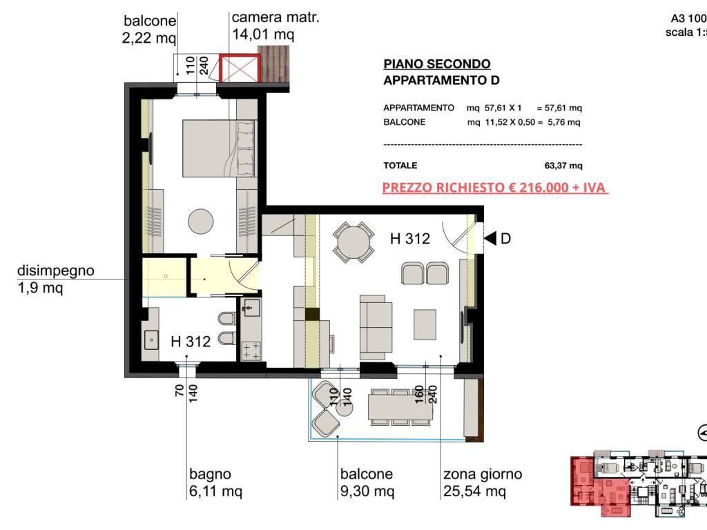 appartamento in vendita a Cattolica