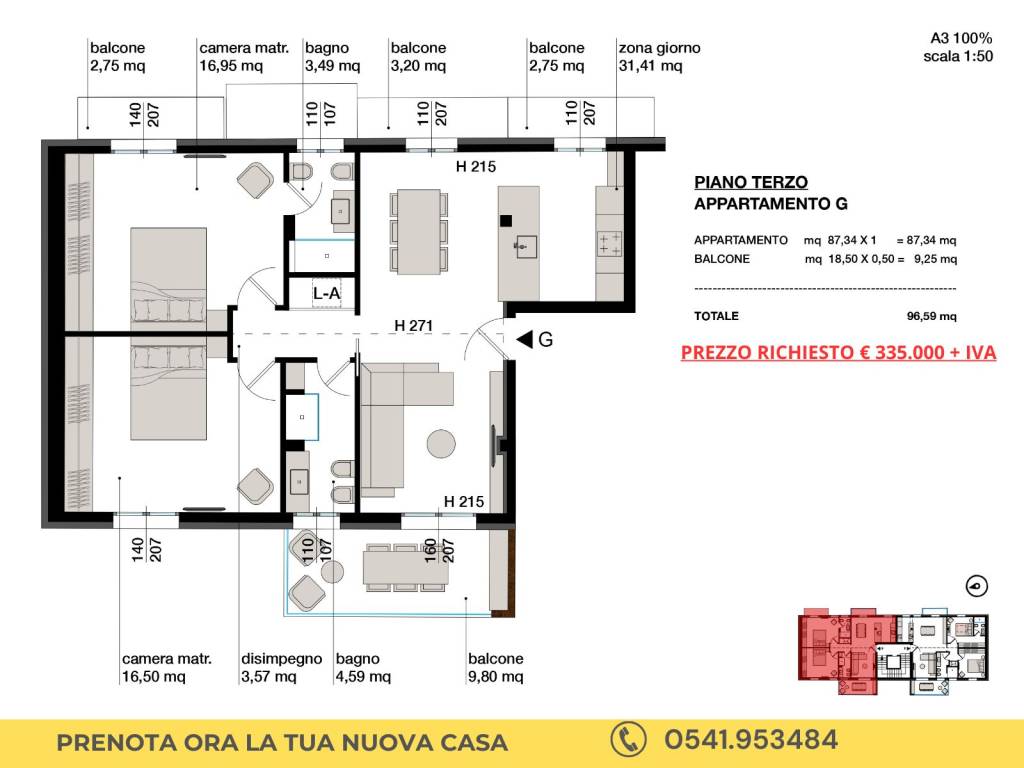 appartamento in vendita a Cattolica