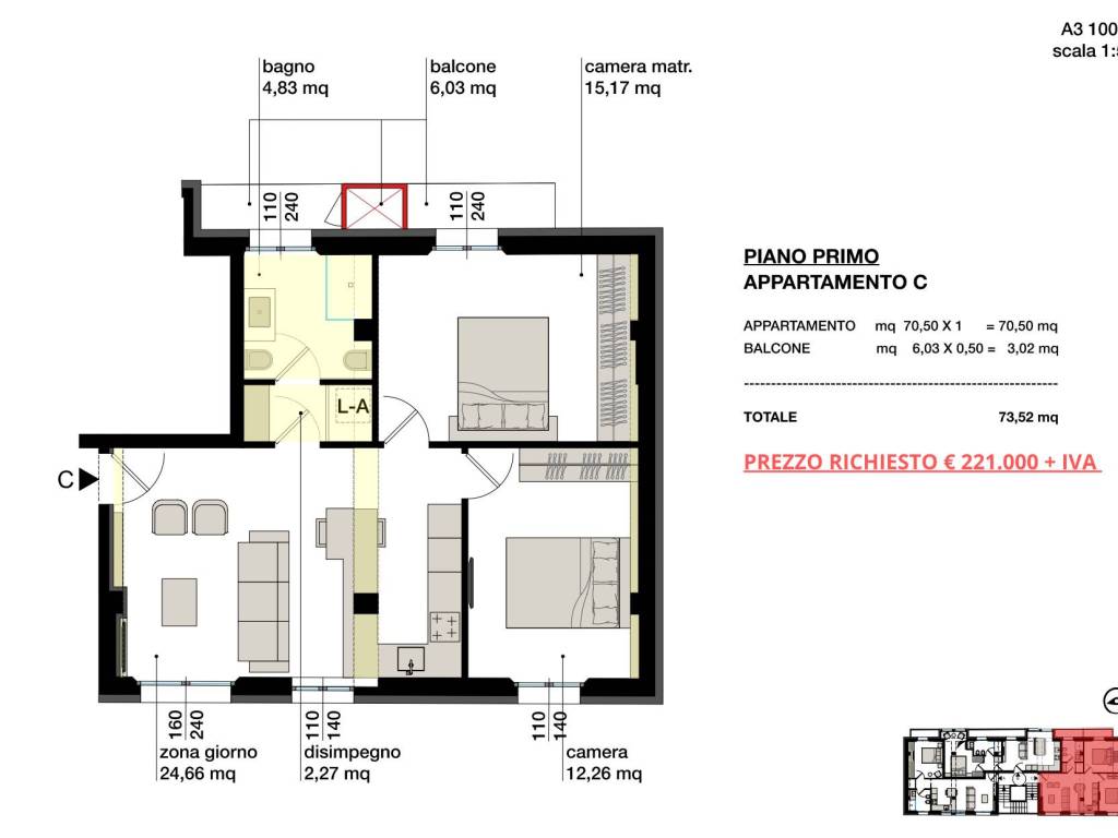 appartamento in vendita a Cattolica