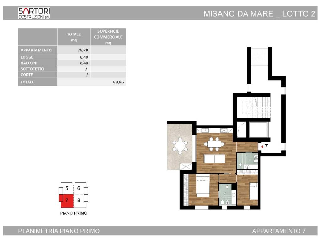 appartamento in vendita a Misano Adriatico