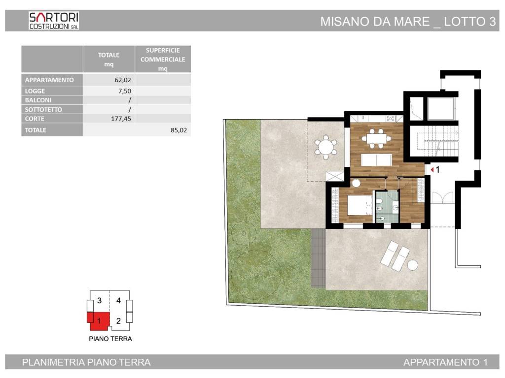 appartamento in vendita a Misano Adriatico
