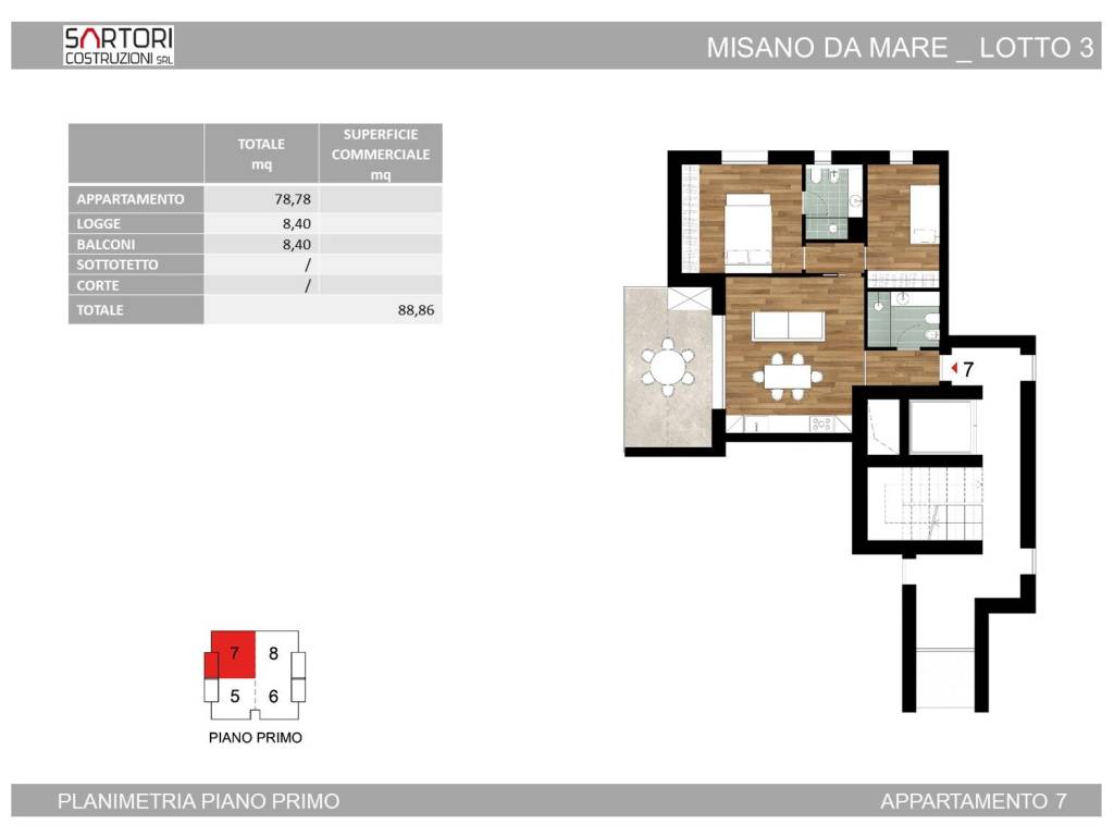 appartamento in vendita a Misano Adriatico